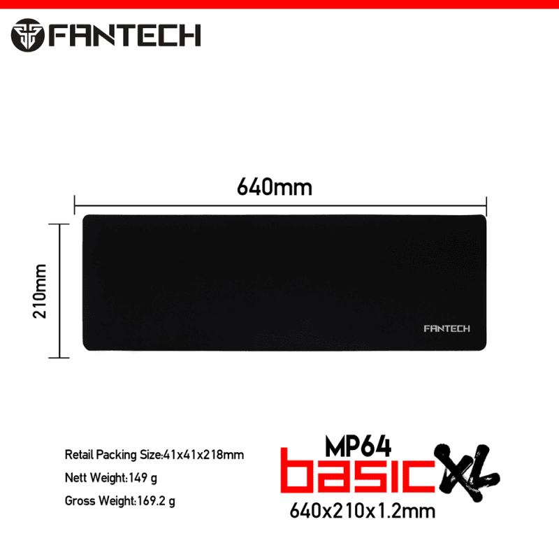 Podloga za Mis Fantech MP64 Basic XL Crna