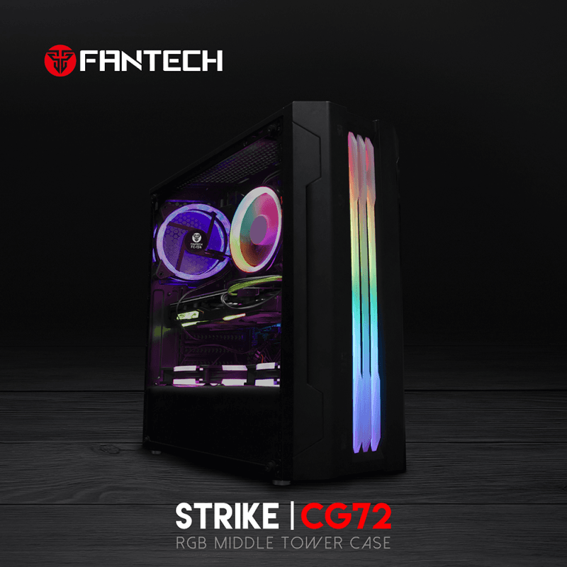 Kuciste Gaming Fantech CG72 Midi Crno