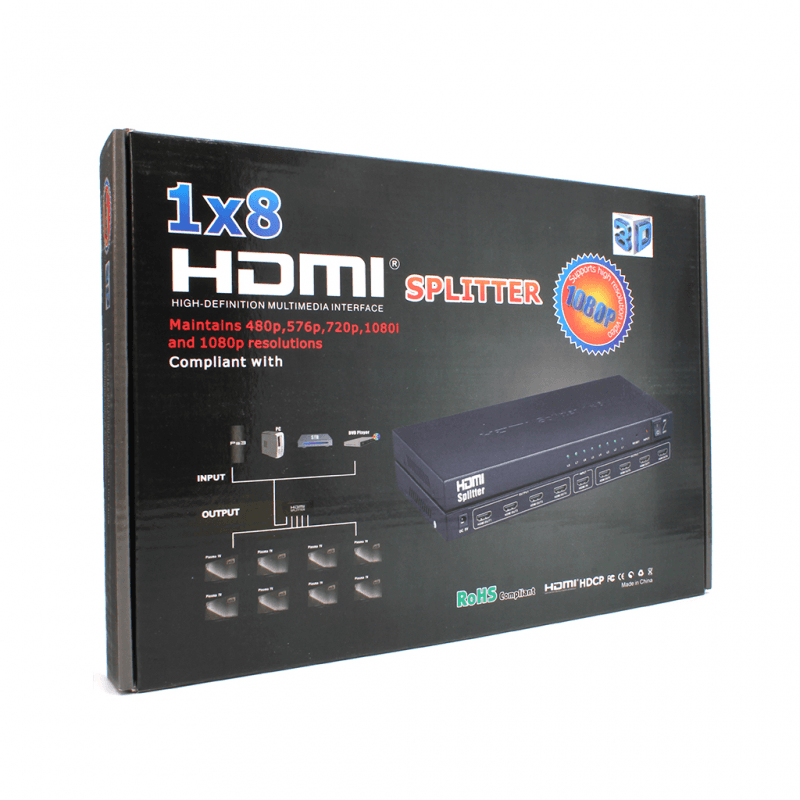 HDMI Spliter 8 Porta Jwd-h15