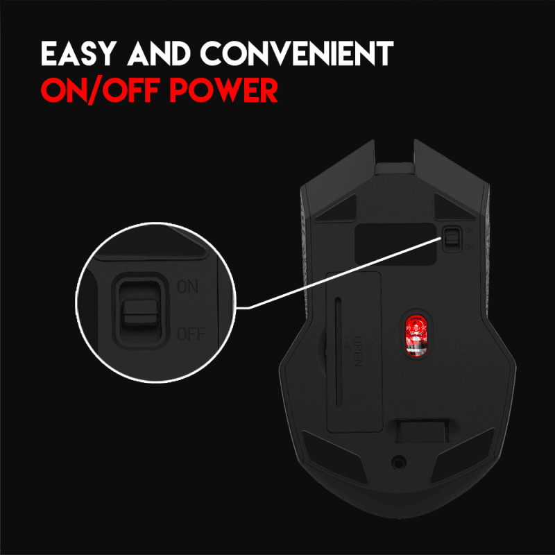 Mis Wireless Fantech WG10 Raigor II Crni