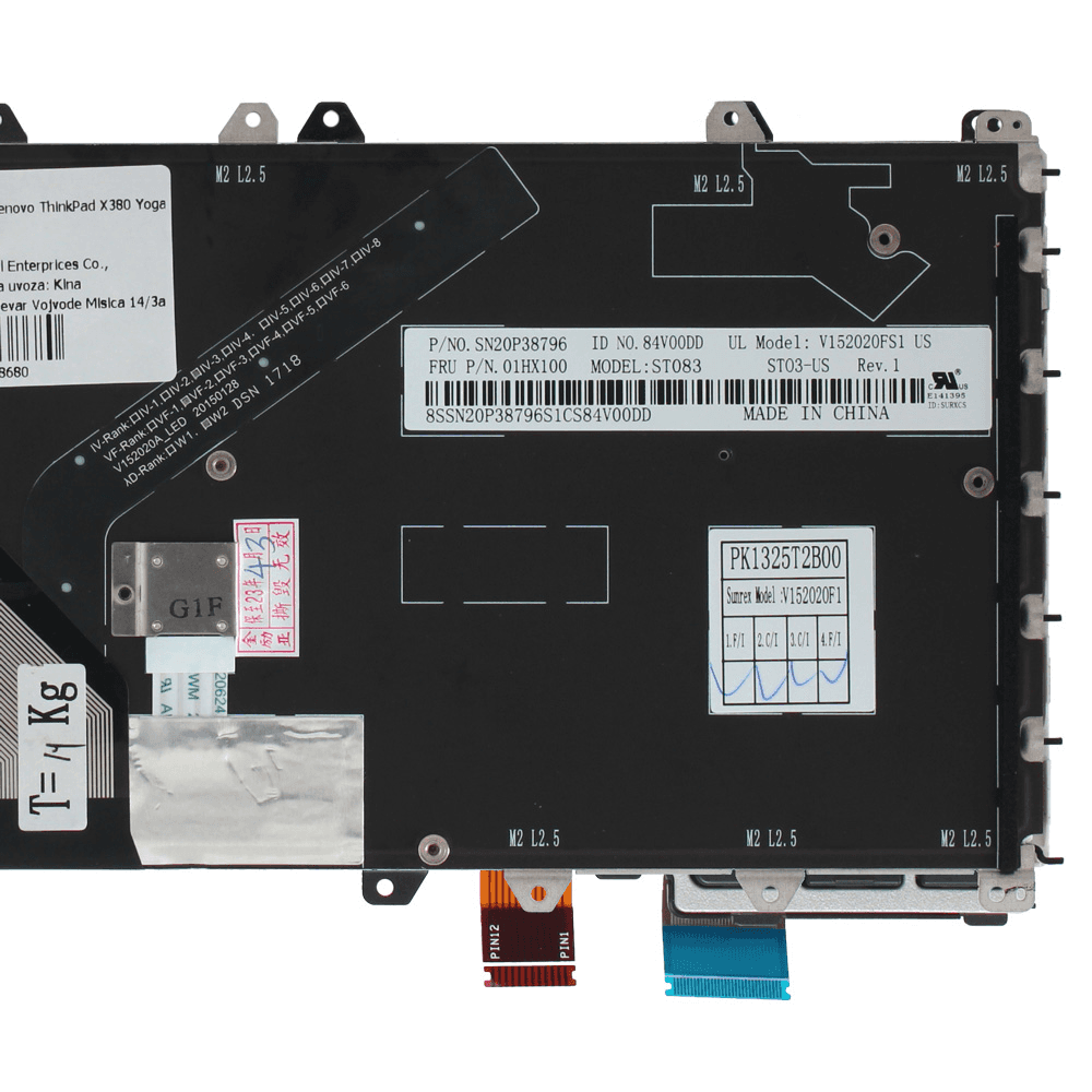 Tastatura za Laptop Lenovo Thinkpad X380 Yoga