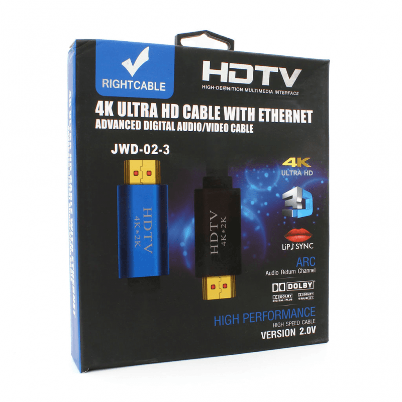 Kabl HDMI 4K 3M Jwd-02