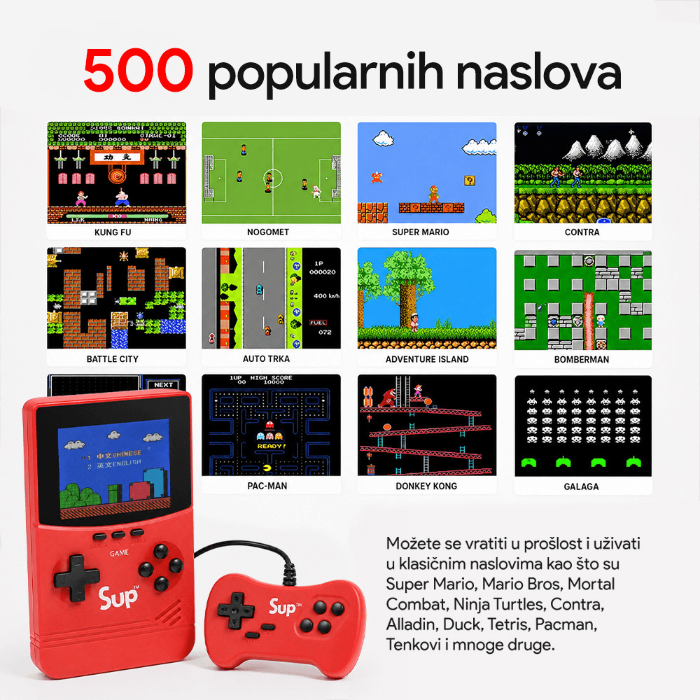 Konzola za Igranje Gameboy Sup500 Crna
