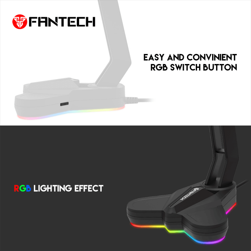 Stalak za Slusalice Fantech Ac3001s RGB Crveni