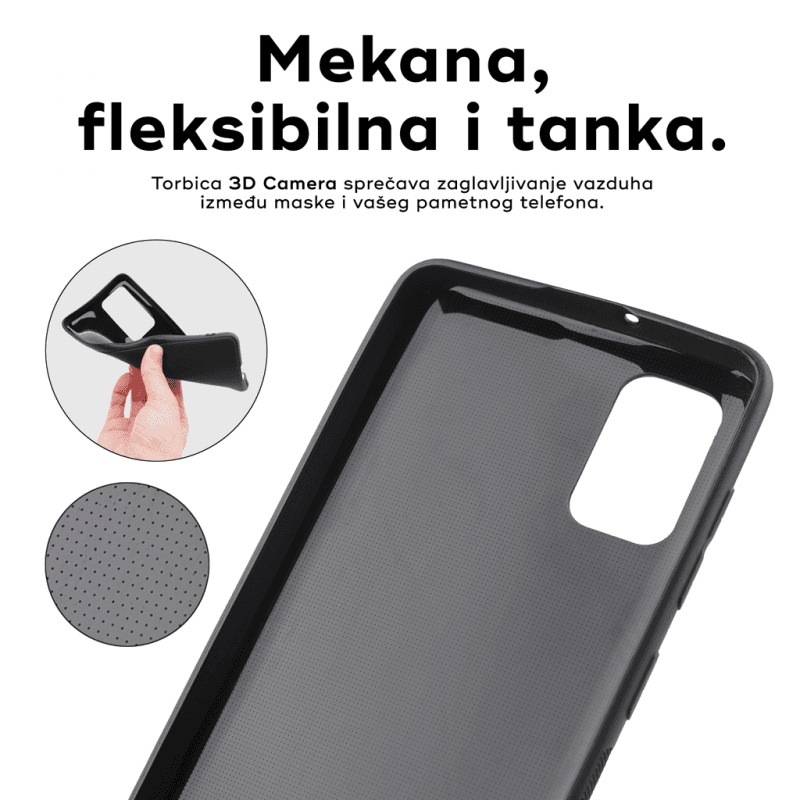 Torbica 3D Camera za Xiaomi Redmi Note 9 Crna