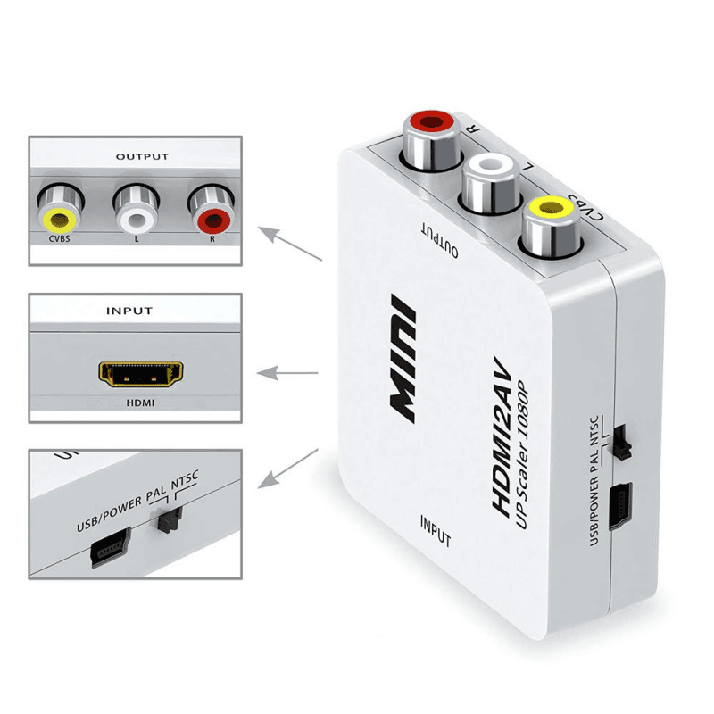 Adapter Box HDMI na AV Jwd-h7