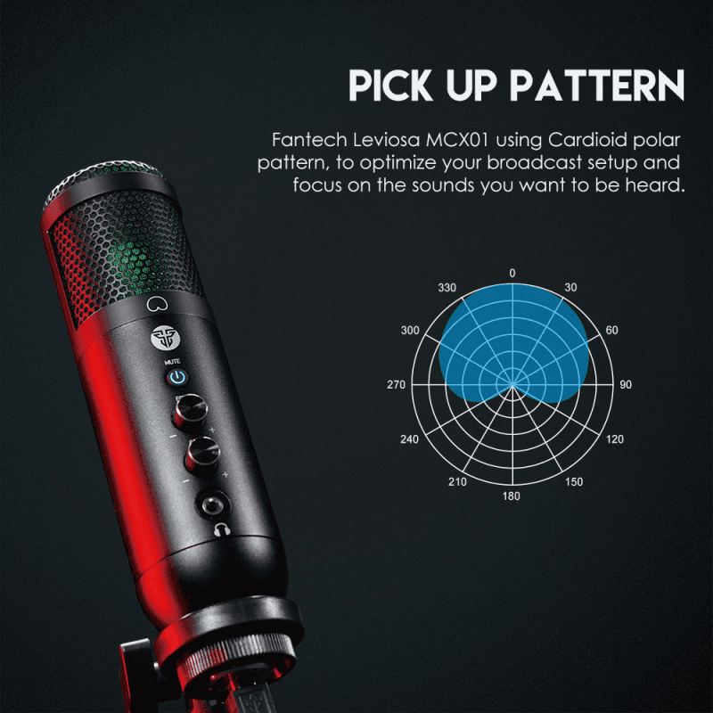 Mikrofon Fantech MCX01 Leviosa Crni