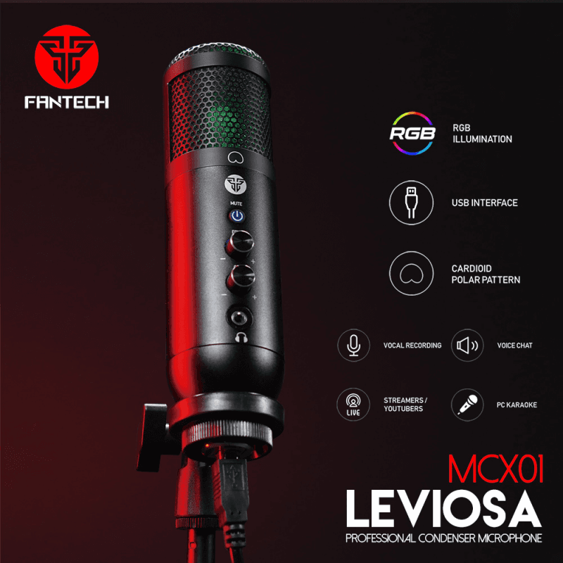 Mikrofon Fantech MCX01 Leviosa Crni