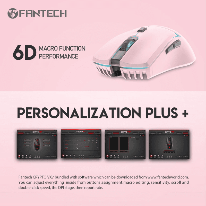 Mis Gaming Fantech VX7 Crypto Sakura