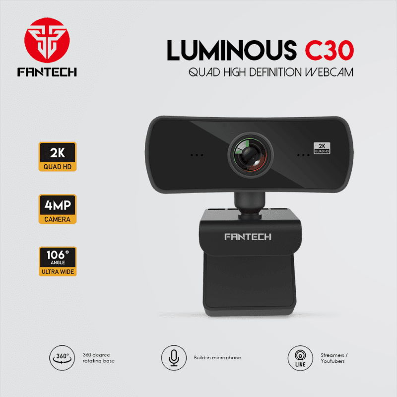 Web Kamera Fantech C30 Luminous Crna