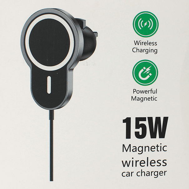 Auto Punjac Iphone Magnetic 15W Crni