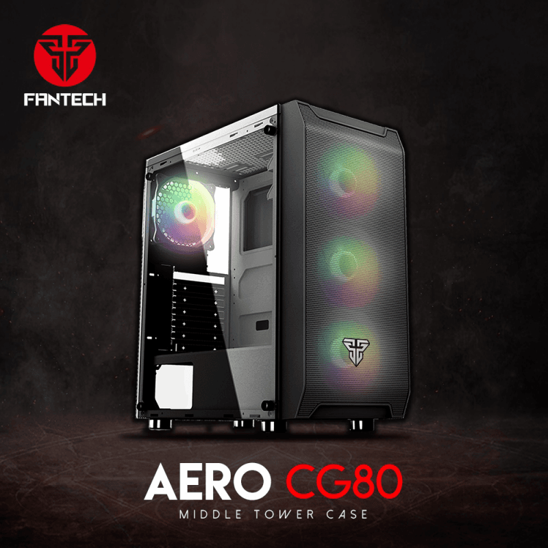 Kuciste Gaming Fantech CG80 Midi Crno