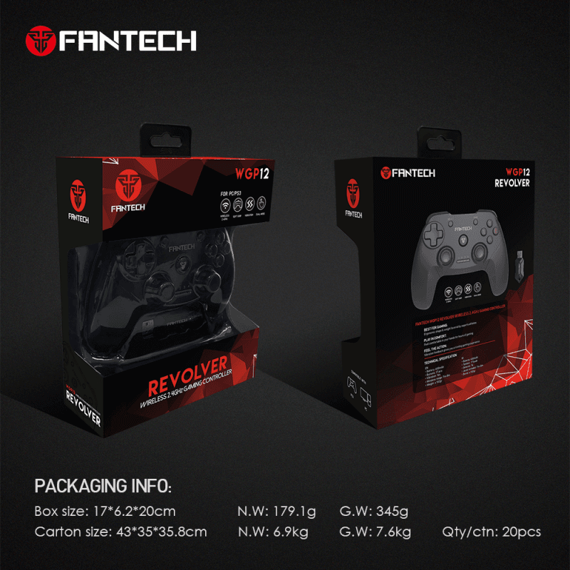 Joypad Wireless Fantech WGP12 Revolver Crni