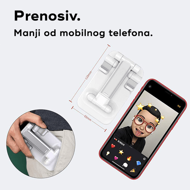 Fleksibilni Drzac za Mobilni Telefon Roze