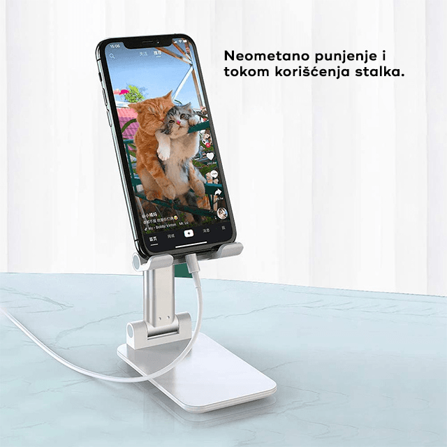 Fleksibilni Drzac za Mobilni Telefon Roze