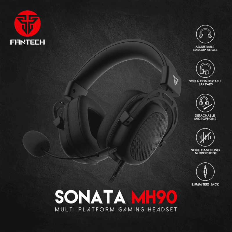 Slusalice Gaming Fantech MH90 Sonata Crne