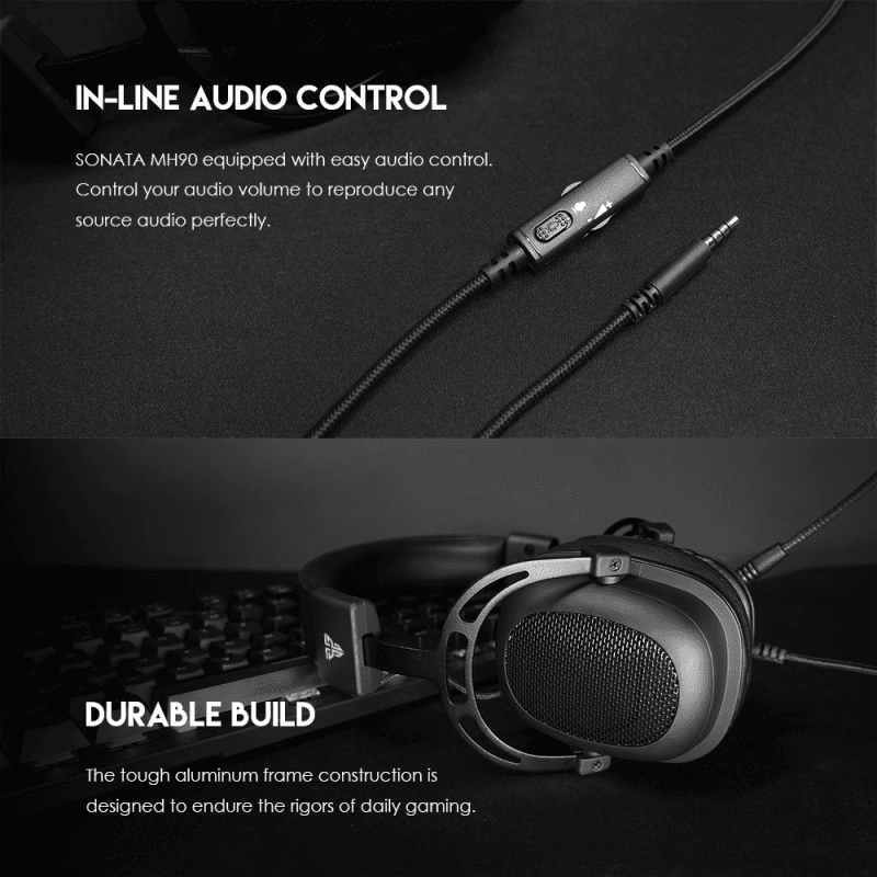 Slusalice Gaming Fantech MH90 Sonata Crne