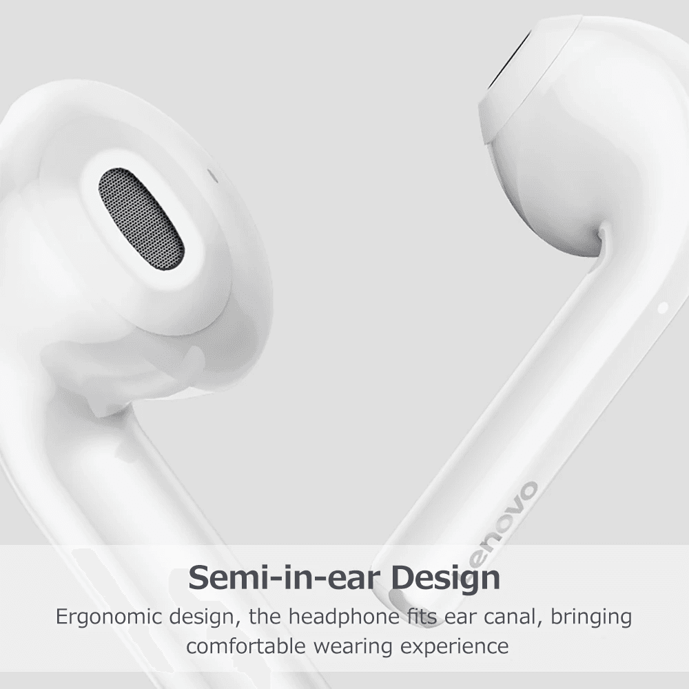 Bluetooth Slusalice Lenovo LP2 Airpods Bele