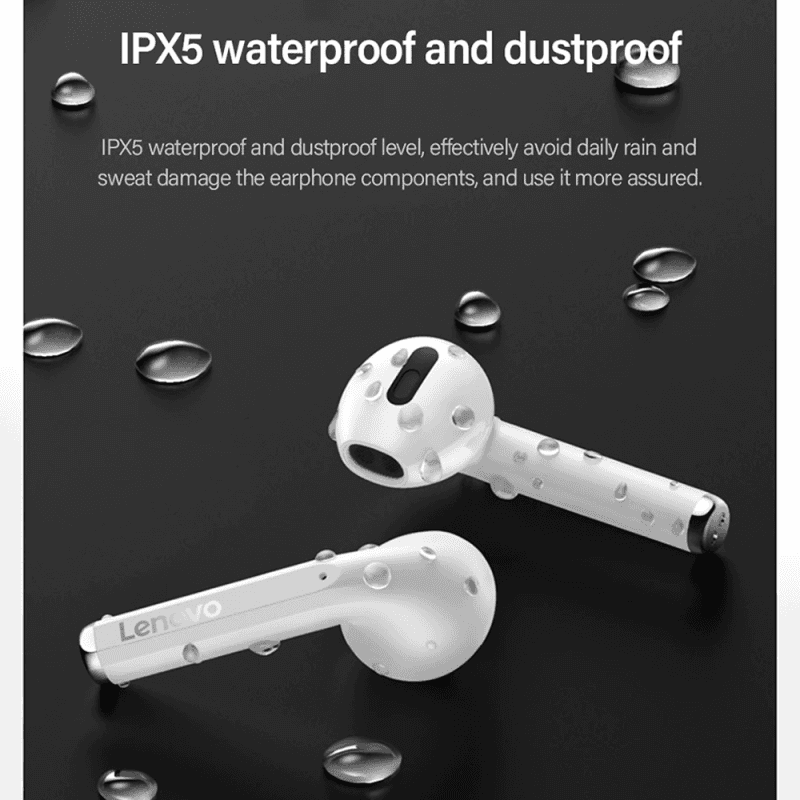 Bluetooth Slusalice Lenovo LP2 Airpods Bele