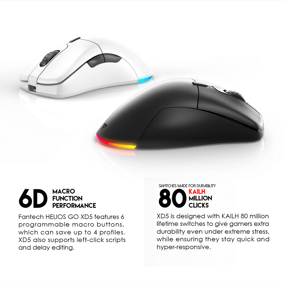 Mis Wireless Gaming Fantech XD5 Helios GO Crni