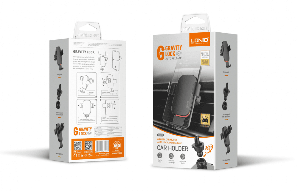 Auto Stalak za Ventilaciju Ldnio MG10 Sivi