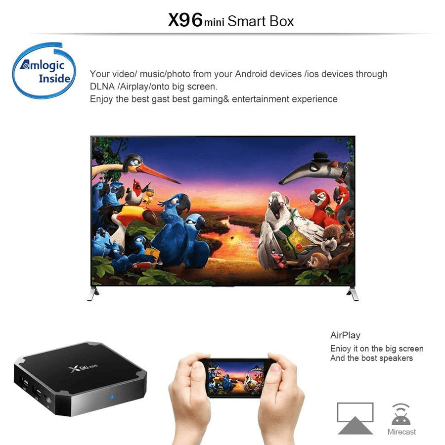 Android Smart TV Box X96 Mini (2ghz/16gb/2gb)