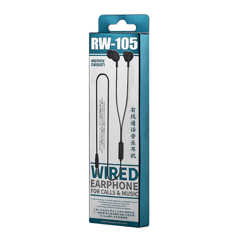 Slusalice Remax Wired Rw-105 3.5 Mm Crne