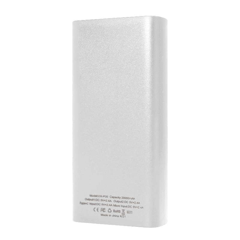 Power Bank Prenosiva Baterija Oxpower P20 20000 Mah Bela