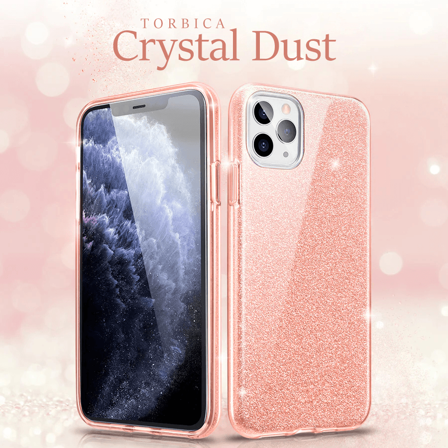 Torbica Crystal Dust za Iphone 14 6.7 Plus Roze