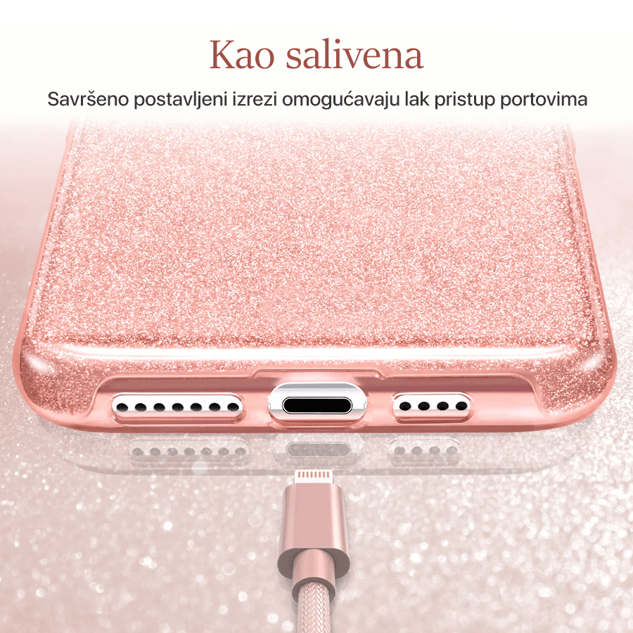 Torbica Crystal Dust za Xiaomi Redmi 10C Roze