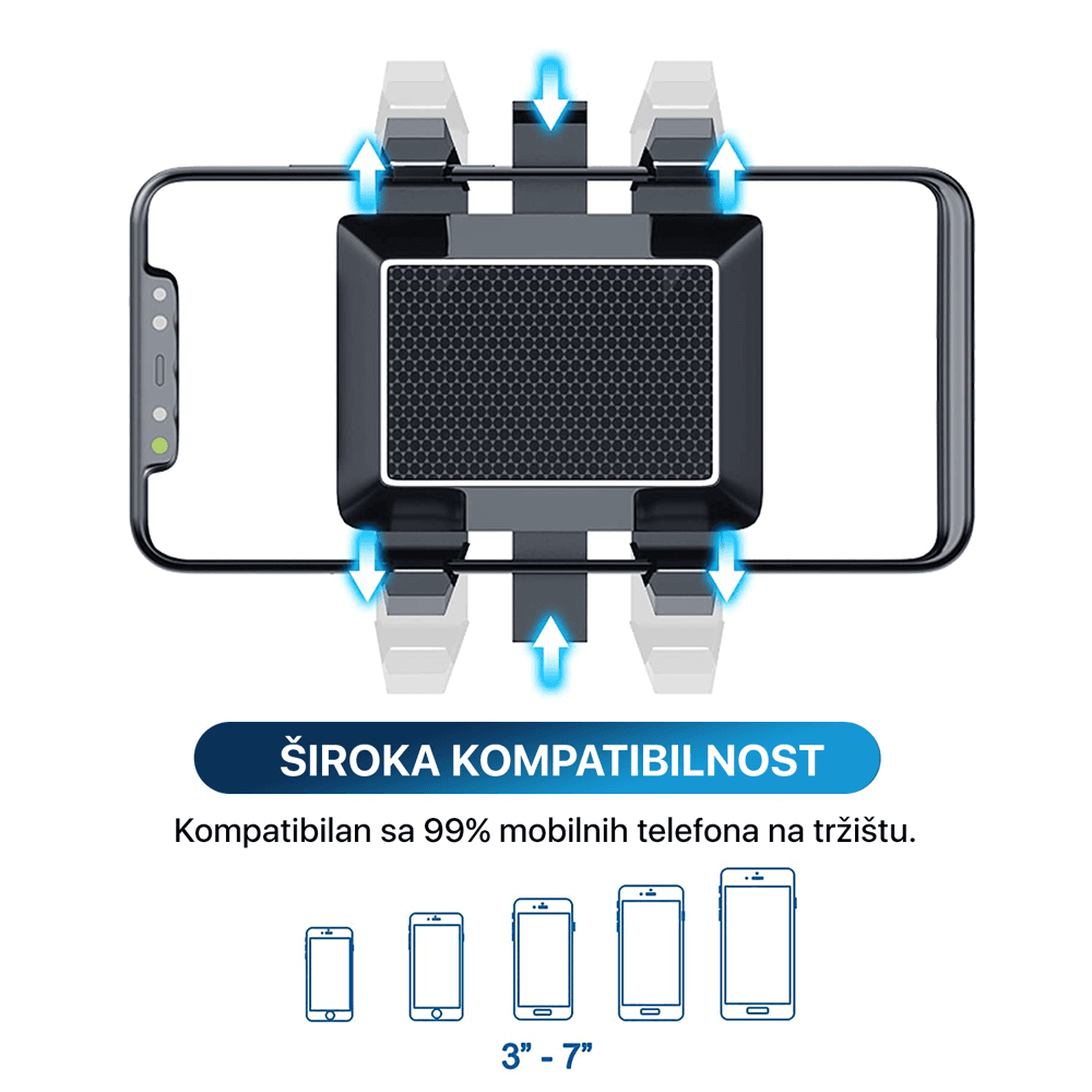 Drzac za Mobilni Telefon za Retrovizor 4.7" - 6.7"