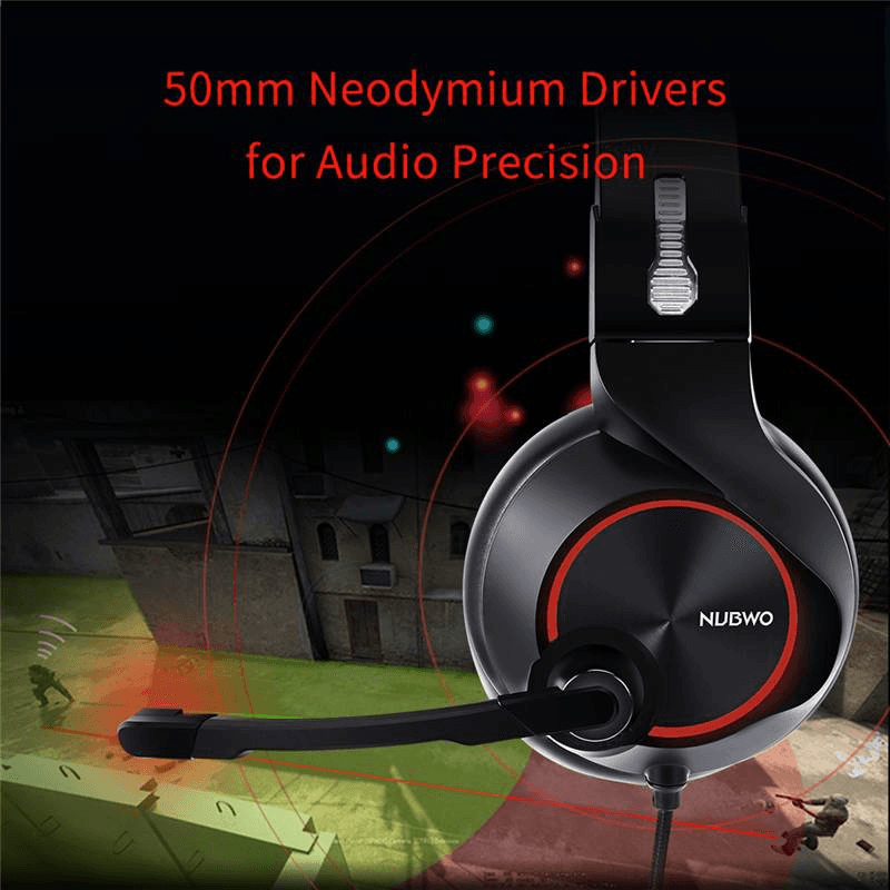 Slusalice Gaming Nubwo N11D 3.5mm Crno Crvene