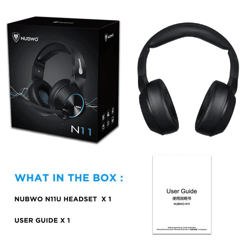 Slusalice Gaming Nubwo N11U LED USB Crno Plave