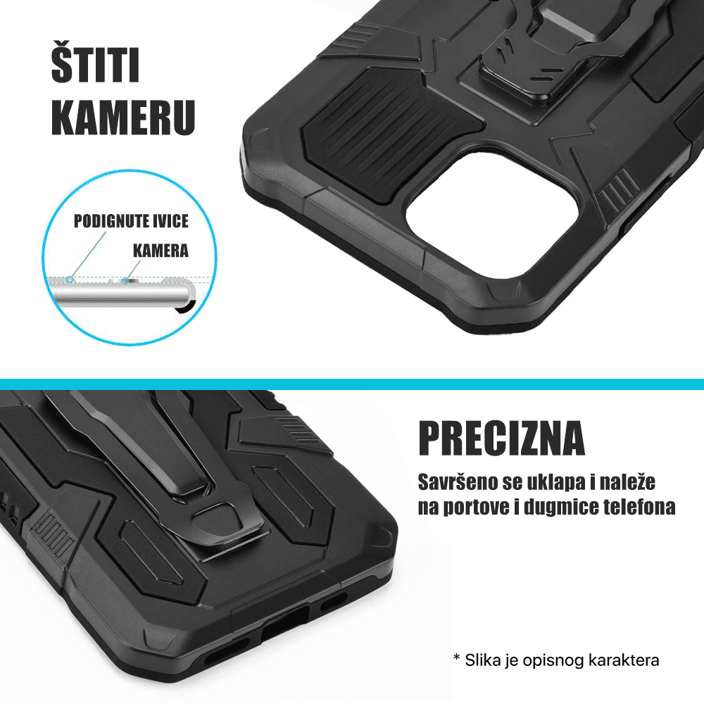 Torbica Fight Clip za Iphone 14 6.1 Crna