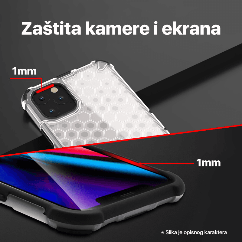 Torbica Honeycomb za Iphone 14 Pro 6.1 Crna
