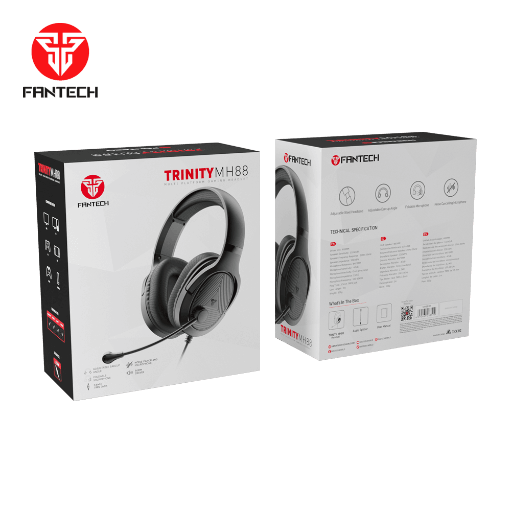 Slusalice Gaming Fantech MH88 Trinity Crne