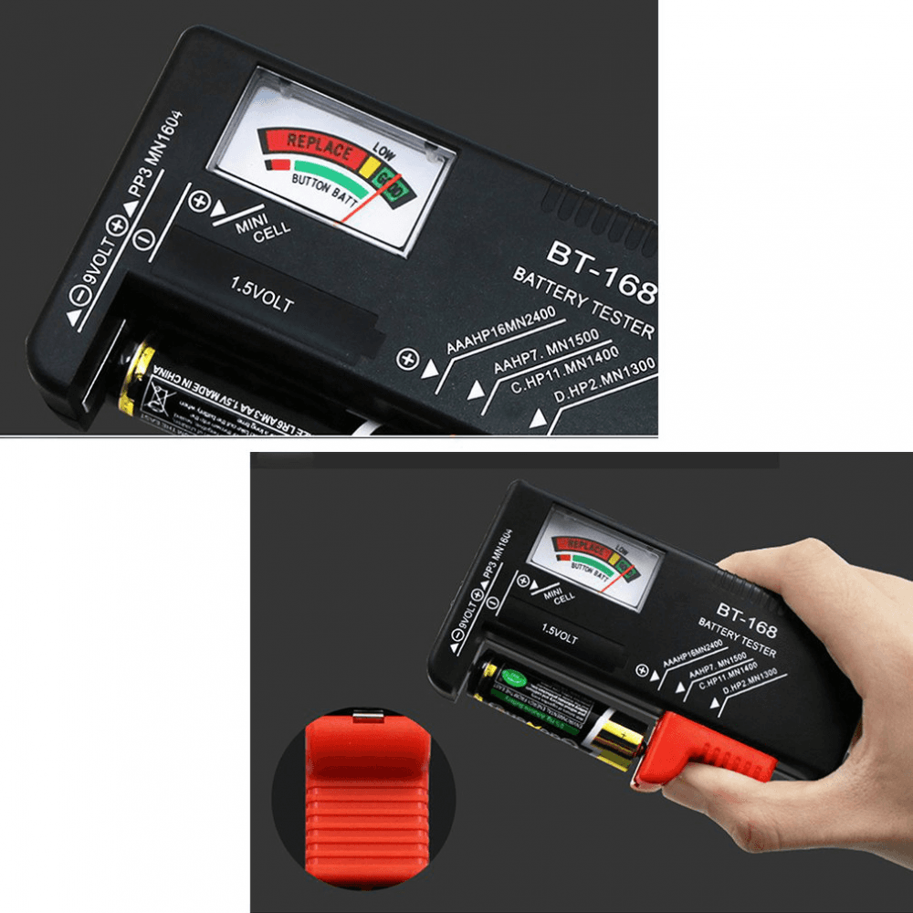 Tester za Baterije Bt-168 Crni