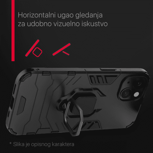 Torbica Cube Ring za Xiaomi Redmi 12C Crna