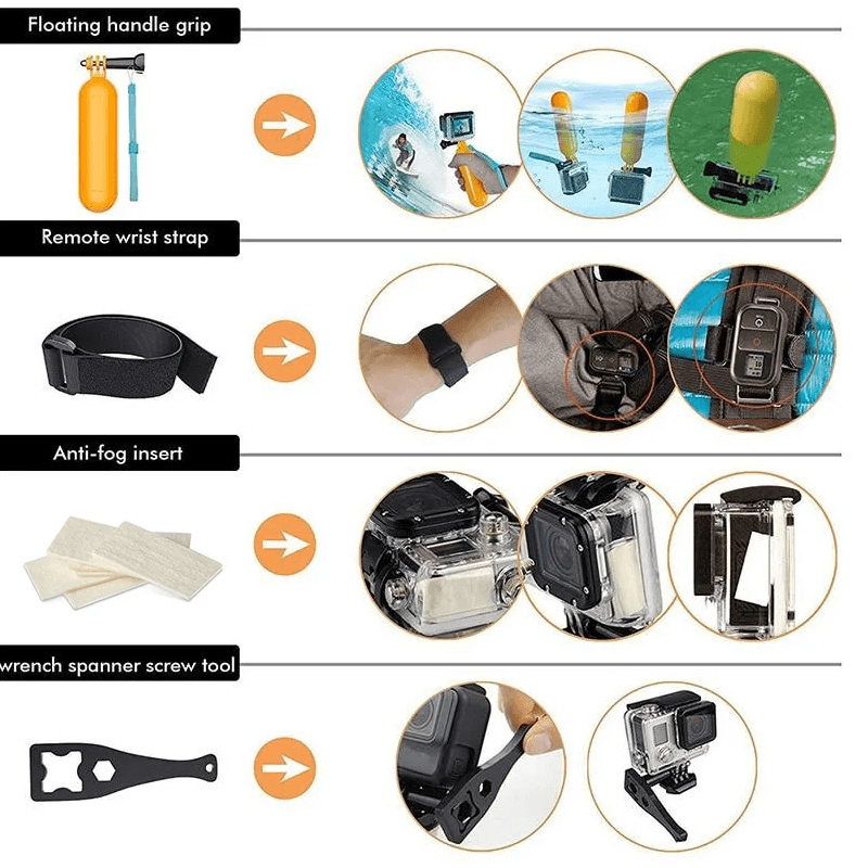 Kit za Akcione Kamere 50 u 1
