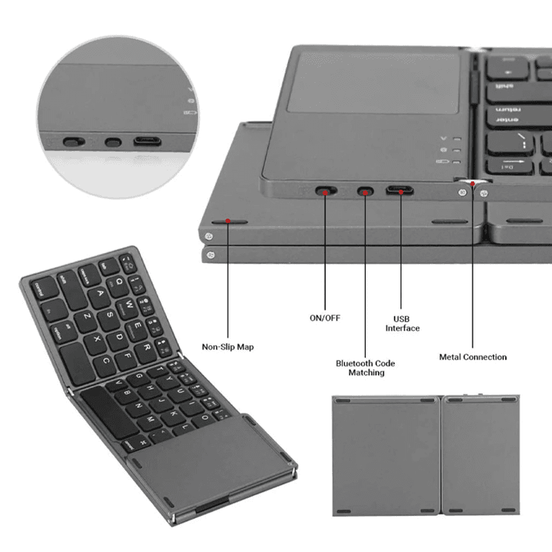 Tastatura Wireless sa Touchpadom Rasklopiva