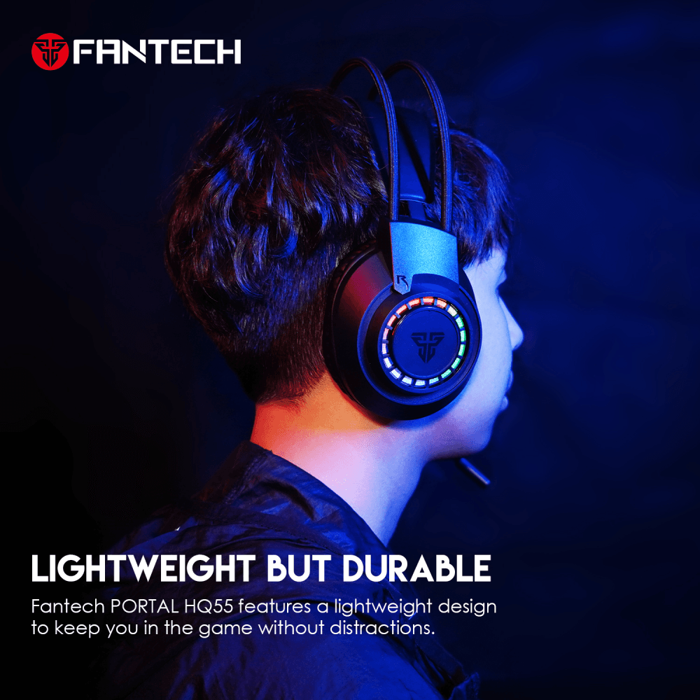 Slusalice Gaming Fantech HQ55 Portal Crne