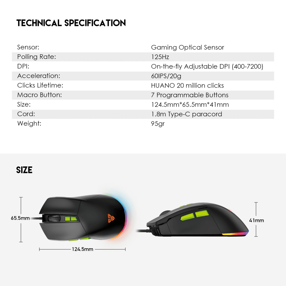 Mis Gaming Fantech VX6 Phantom II Crni