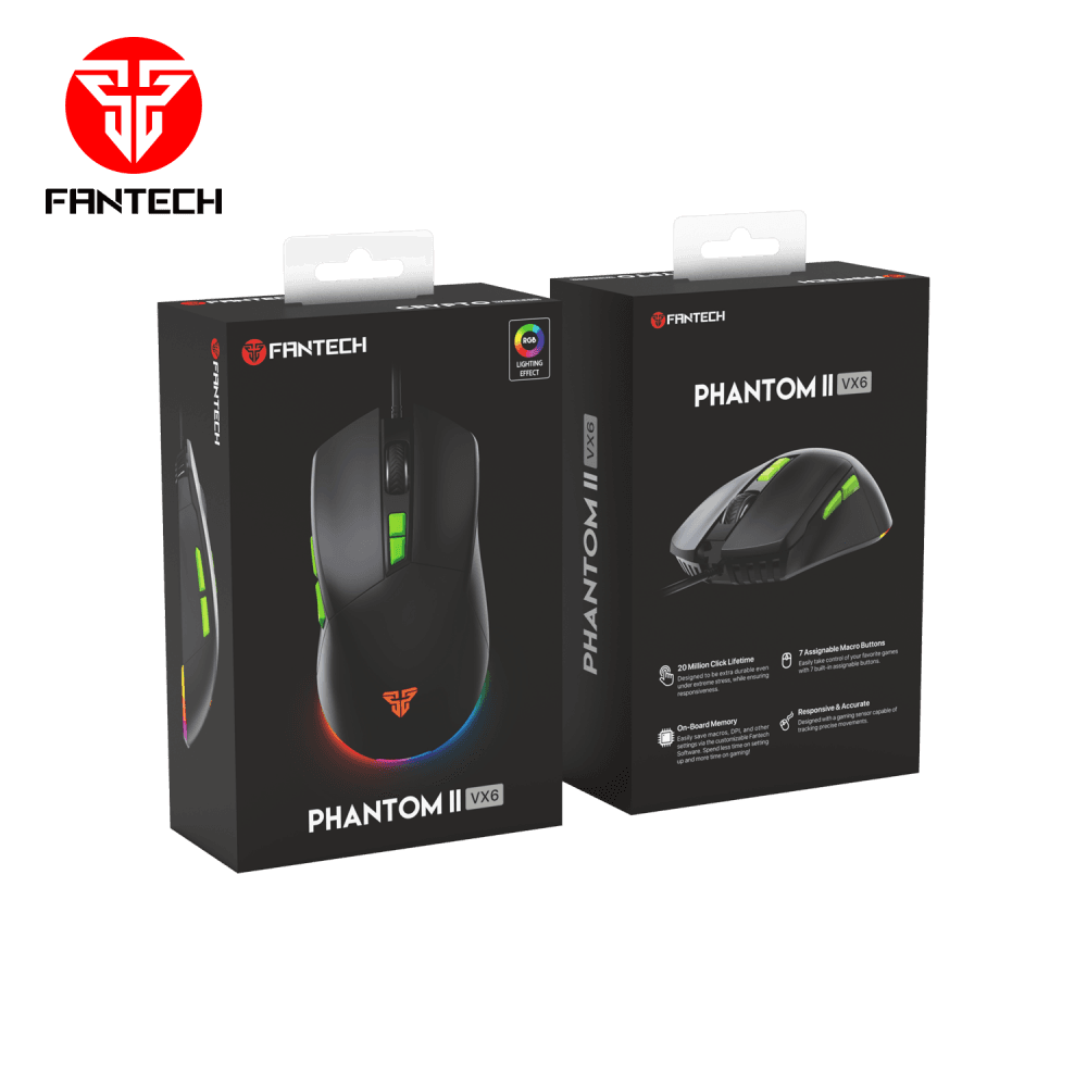 Mis Gaming Fantech VX6 Phantom II Crni