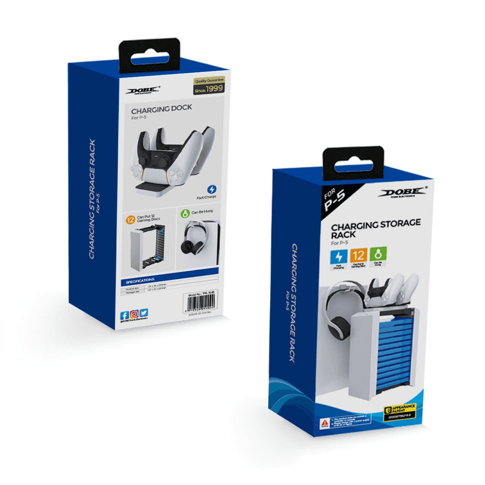 Dobe Tp5-1545 Set za PS5 Crno Beli