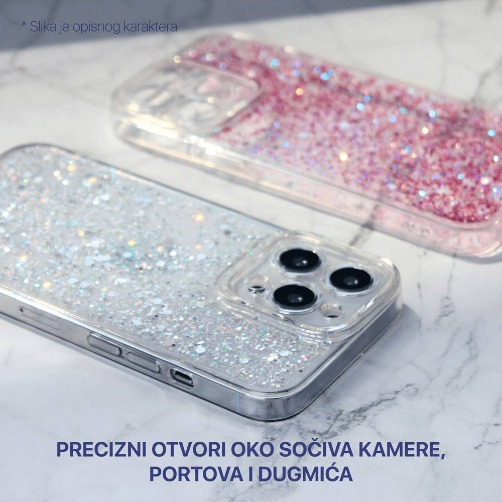 Torbica Glitter za Iphone 14 Pro 6.1 Ljubicasta