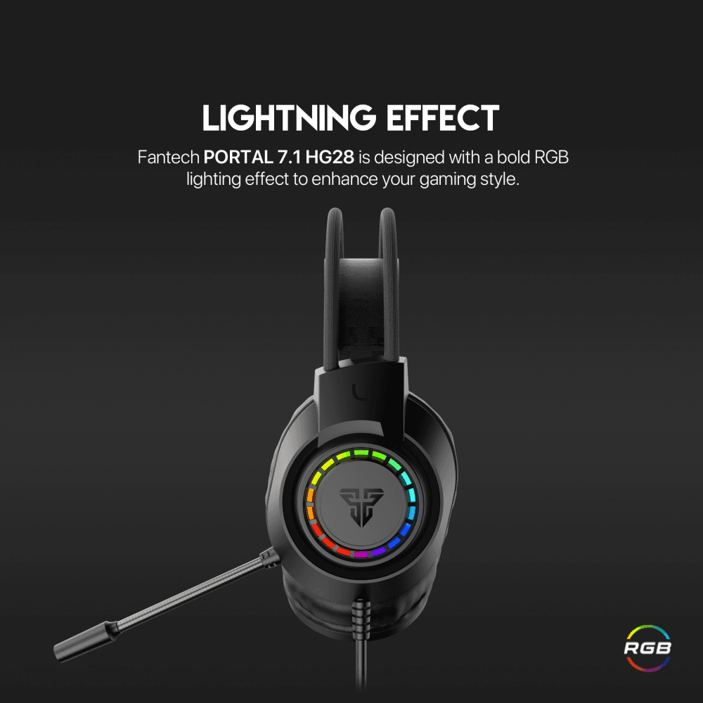 Slusalice Gaming Fantech HG28 Portal 7.1 Crne