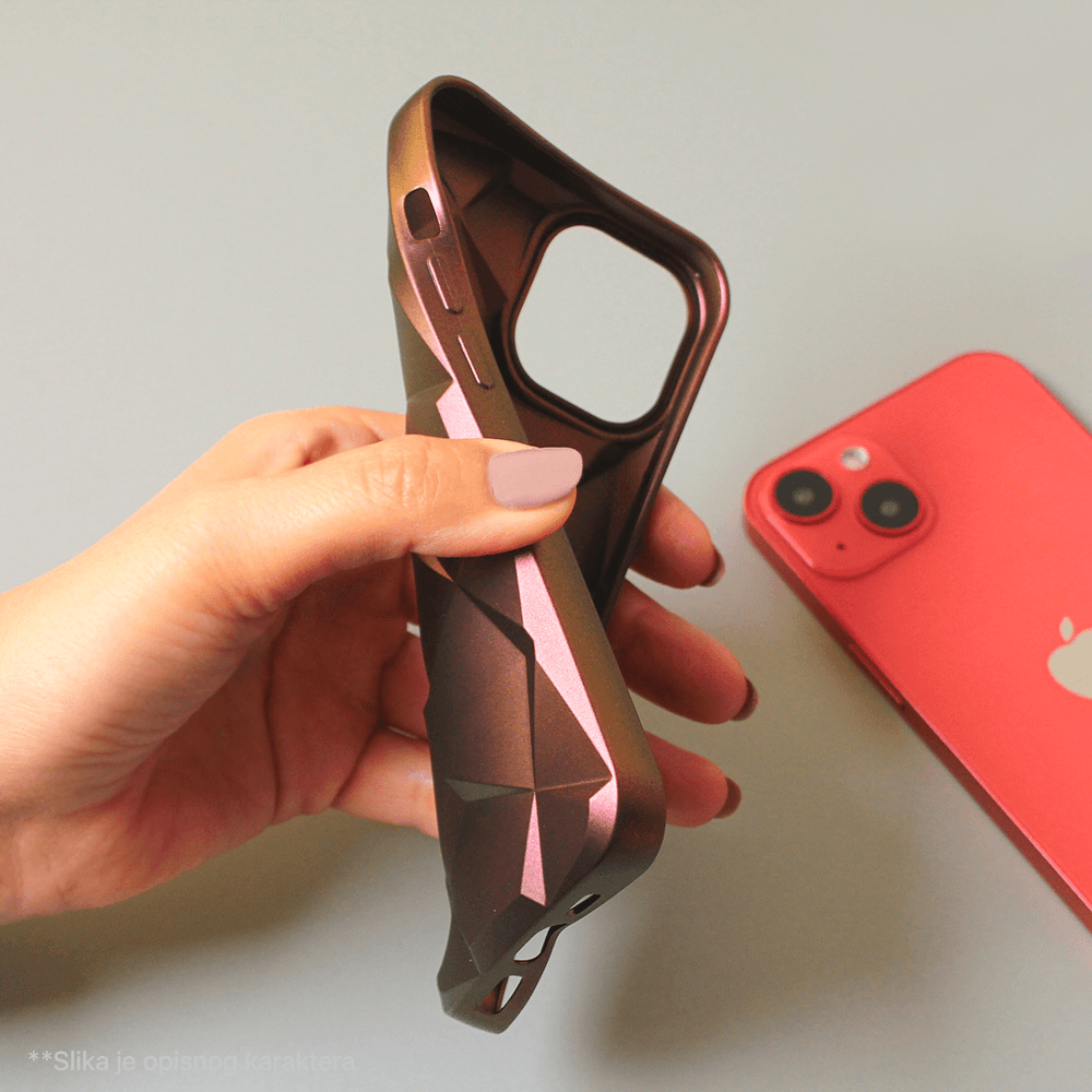 Torbica Shiny Diamond za Iphone 14 6.1 Roze