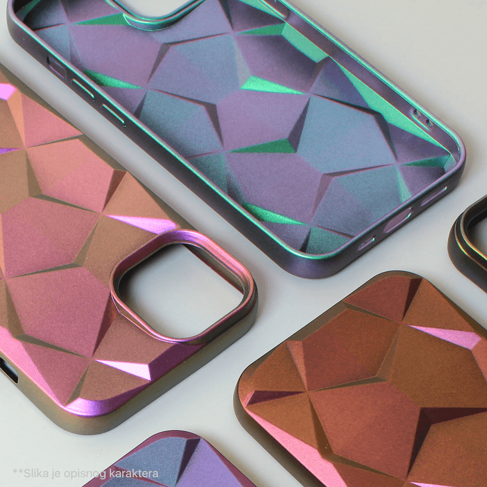Torbica Shiny Diamond za Iphone 14 6.1 Roze