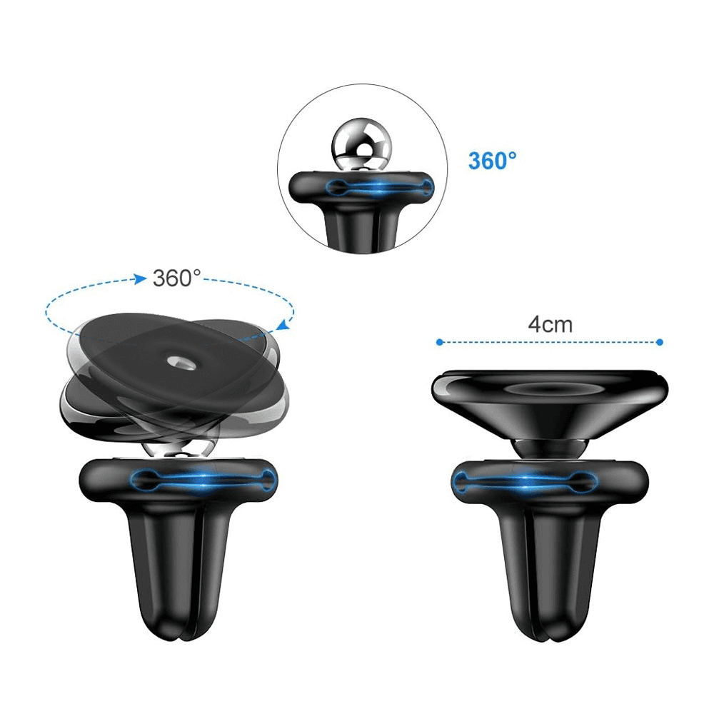 Stalak za Ventilaciju Floveme Magnetic Crni