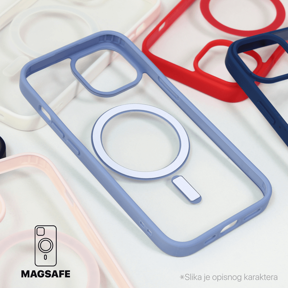 Torbica Magsafe Frame Color za Iphone 15 Pro 6.1 Crvena
